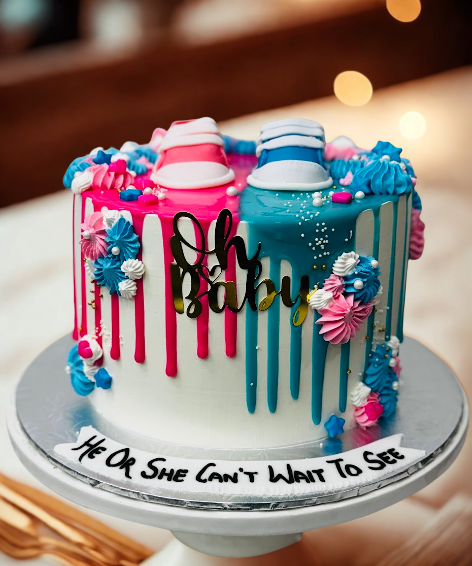 Beautiful decorated celebration cake